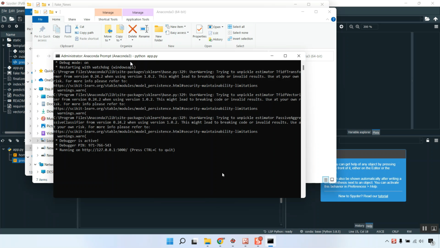 Fake New Detection using Text in Python Projects