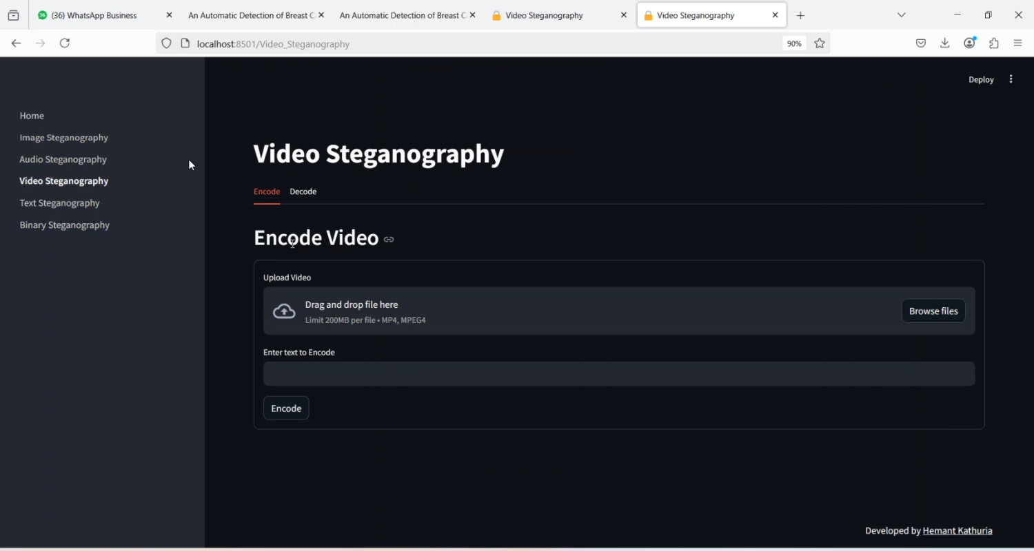 Video Steganography in Python Projects