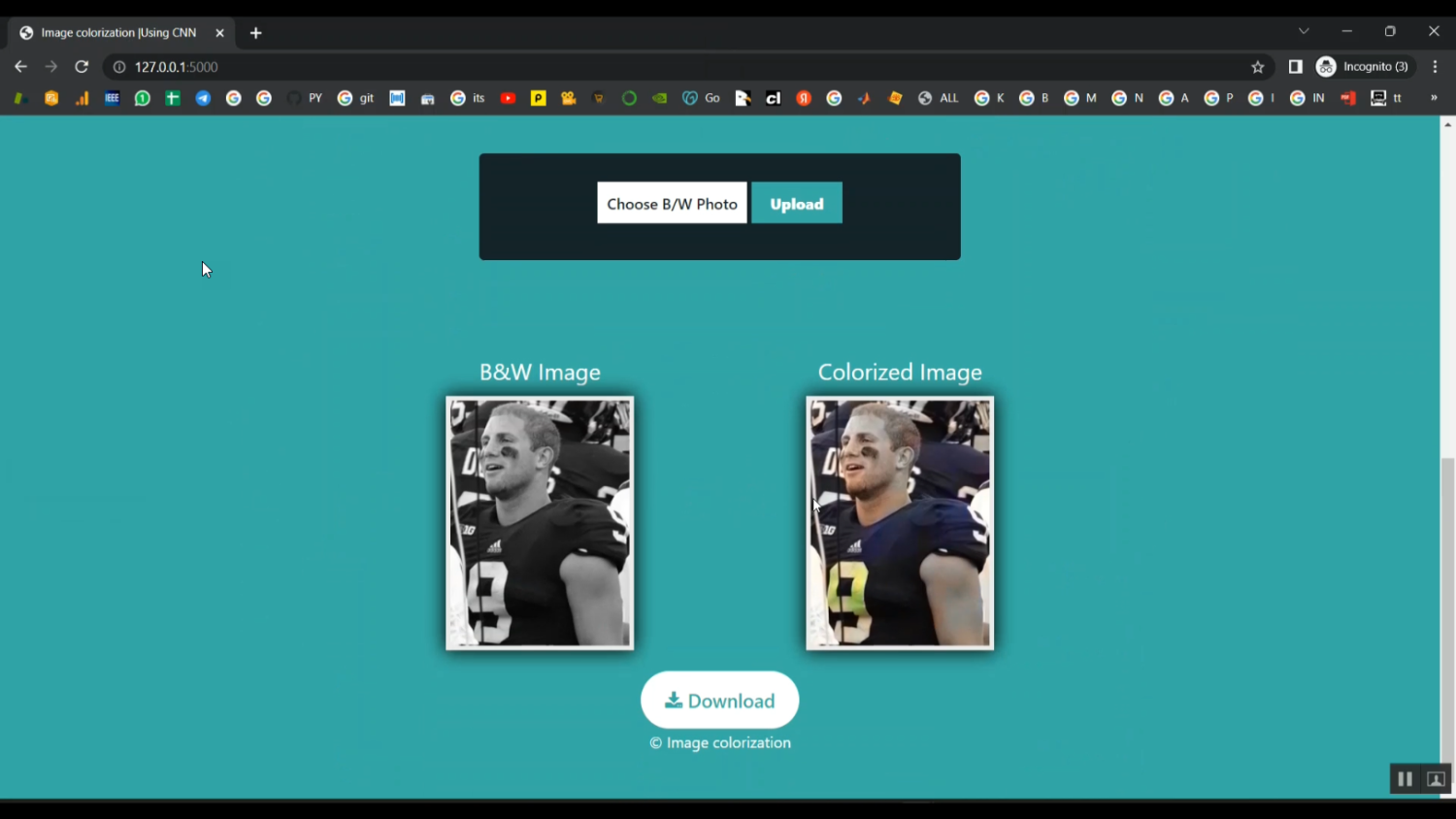Old Image to New Image Google Colab in Python Projects