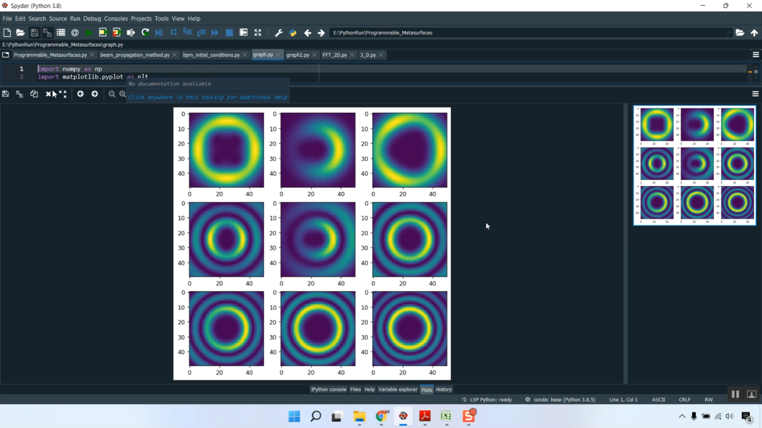 Programmable Met surfaces in Python Projects