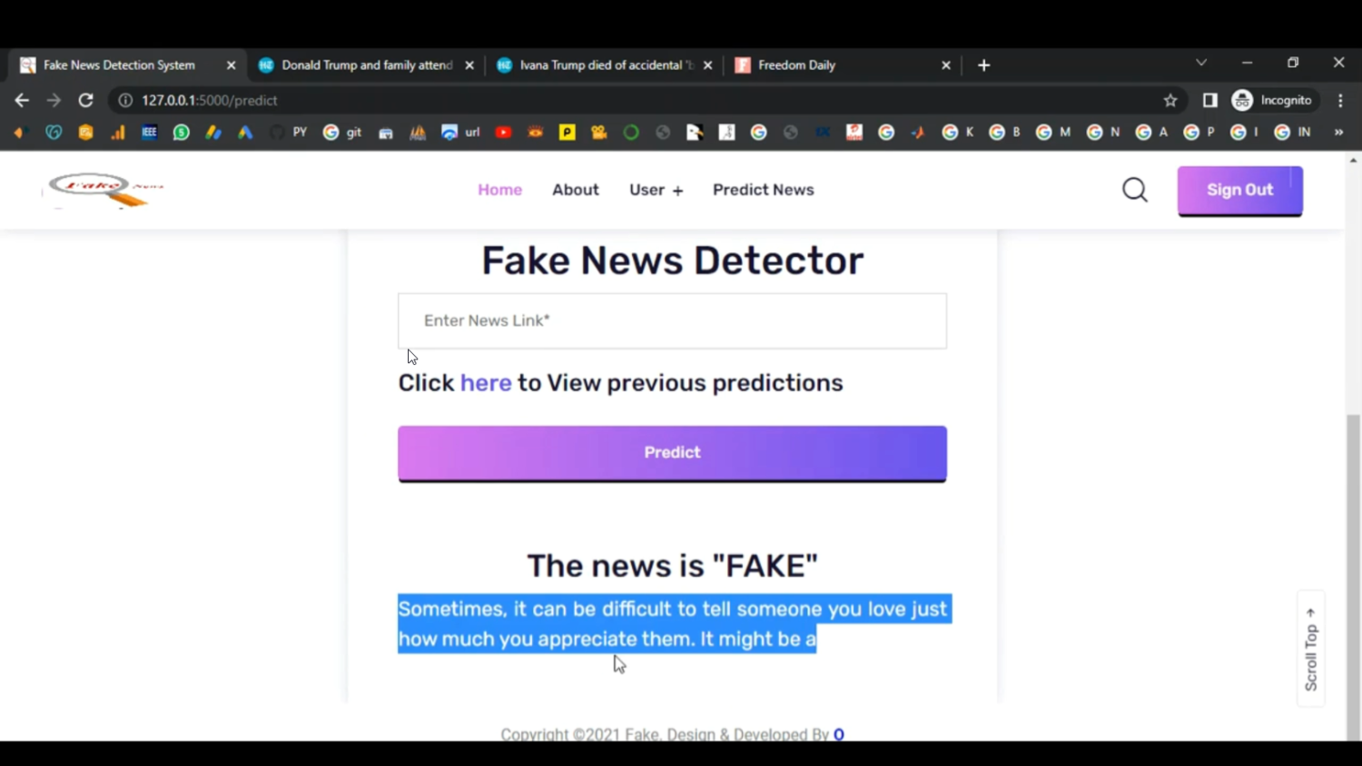 Fake Media News Detection in Python Projects