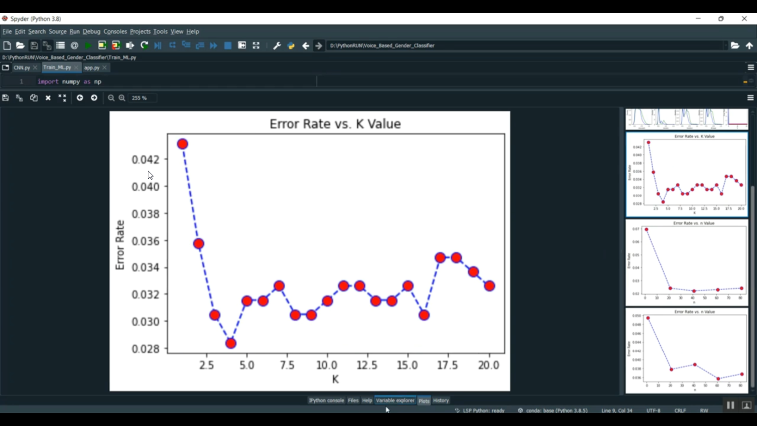 Voice Based Gender Classifier Streamlit in Python Projects