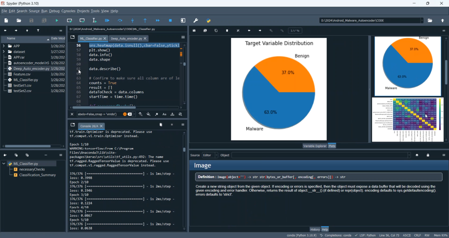 Android Malware Autoencoder in Python Projects