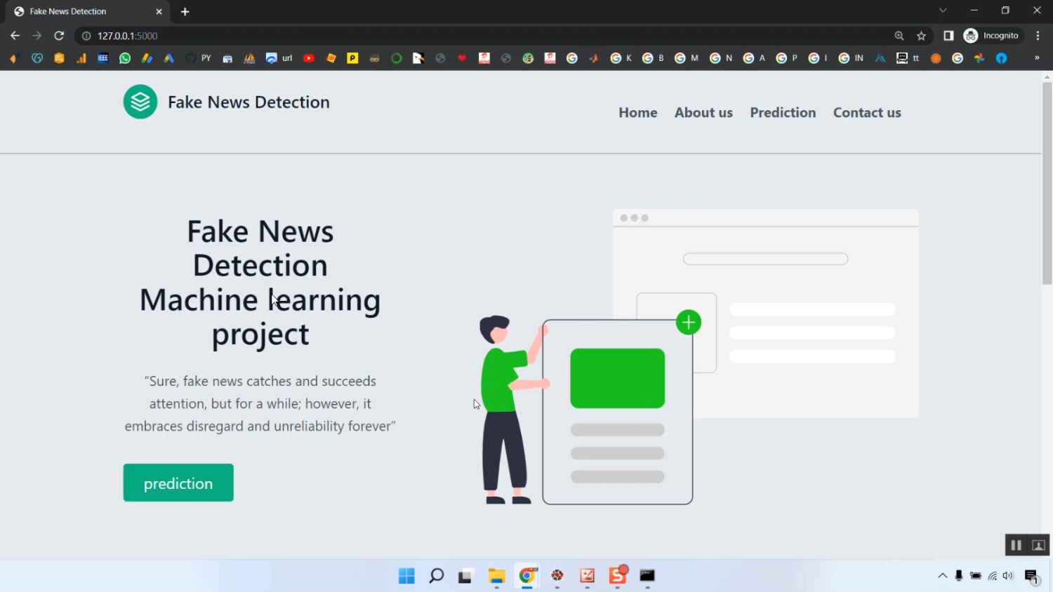 Fake News Detection App in Python Projects