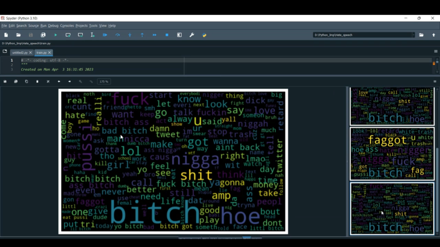 Hate speech Detection ML Classification Flask App in Python Projects
