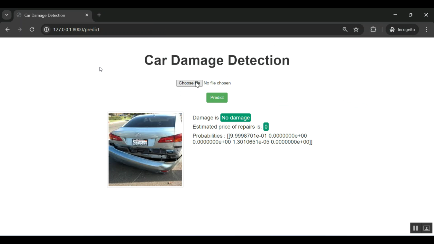 Car Damage Detection in Python Projects