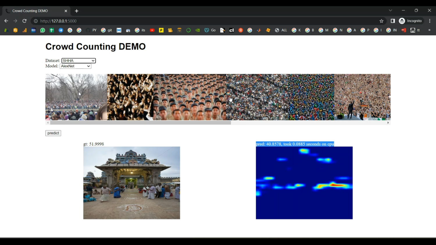 People Crowd Count Application in Python Projects