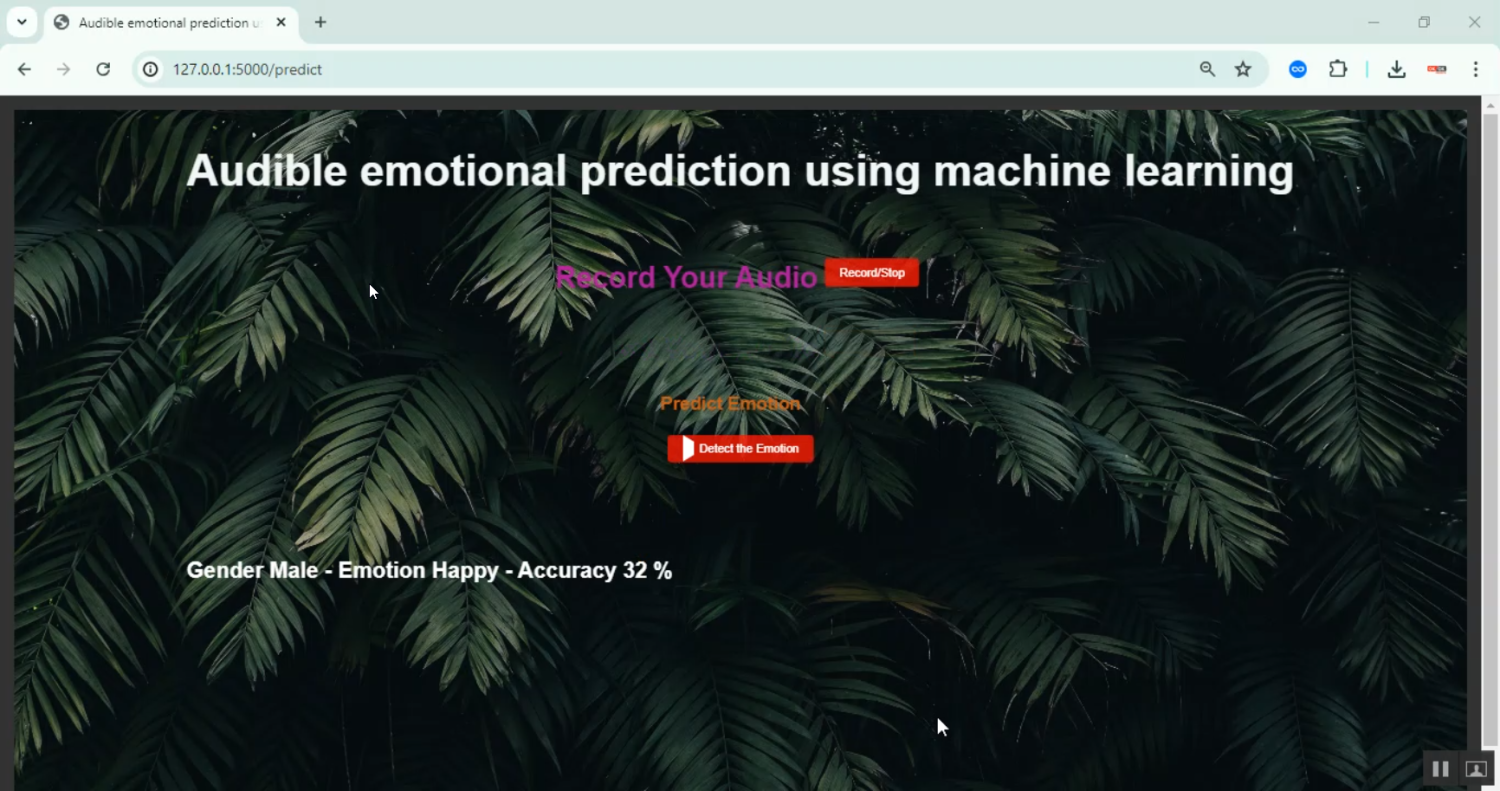 Audible Audio Emotional Prediction using ML in Python Projects