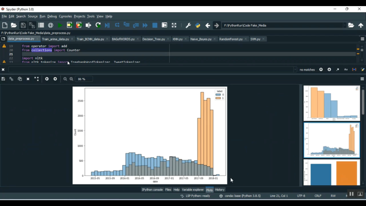 Fake Media Detection ML Classification in Python Projects
