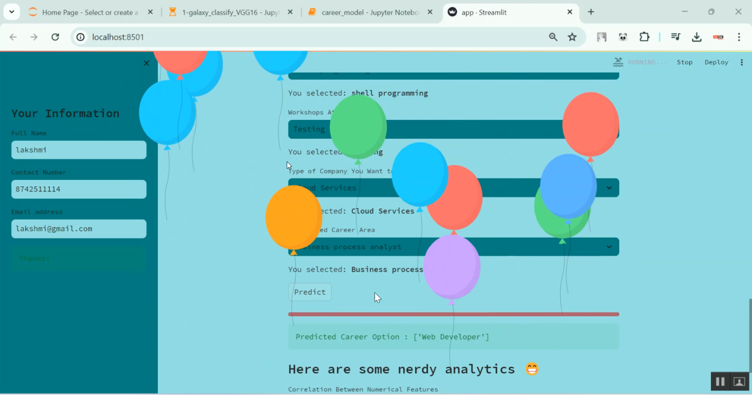 Career Student Explore All Career Options in Python Projects