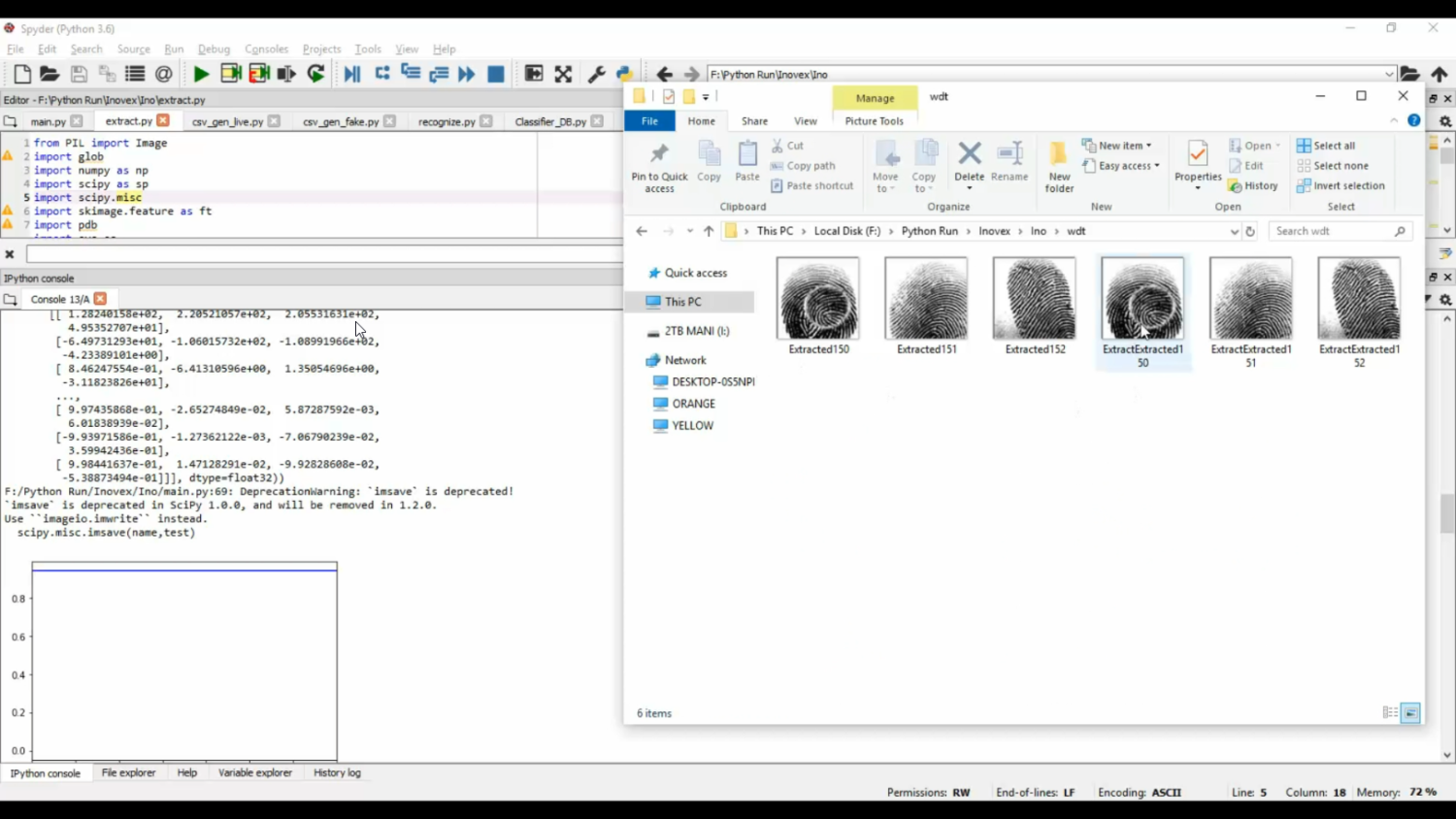 Finger Print Detection ML Classification in Python Projects