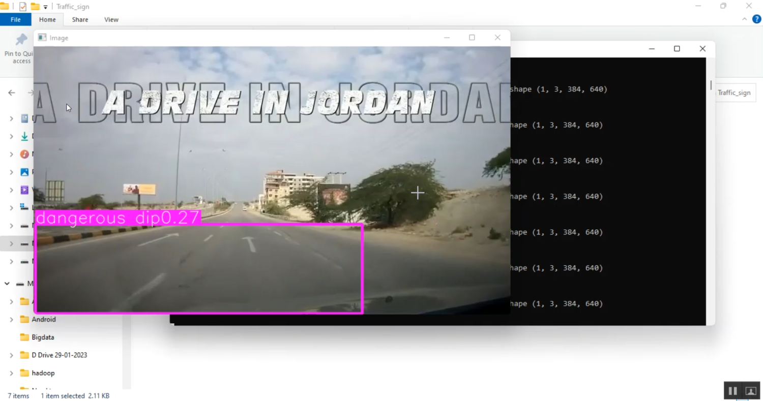 Traffic Sign using Video based Analyser in Python Projects