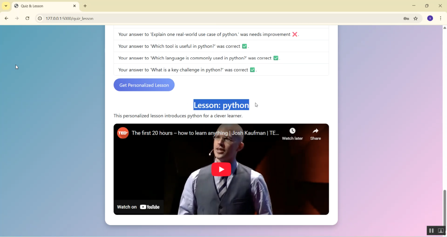 AI Teacher in Python Projects