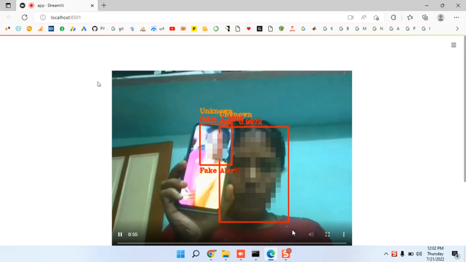 Deep Real Fake Face Detection in Python Projects