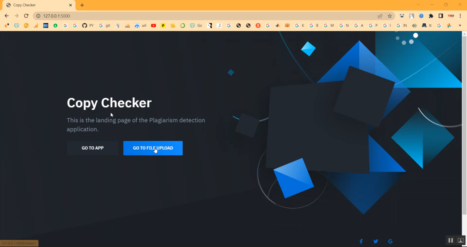 Plagiarism Checker using Flask App in Python Projects