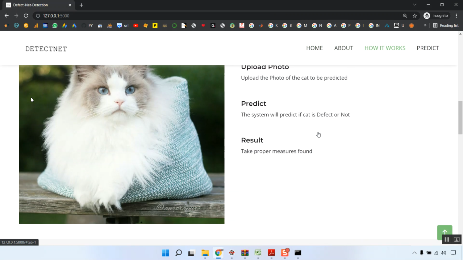 DefectNet Detection Classification CNN Flask App in Python Projects