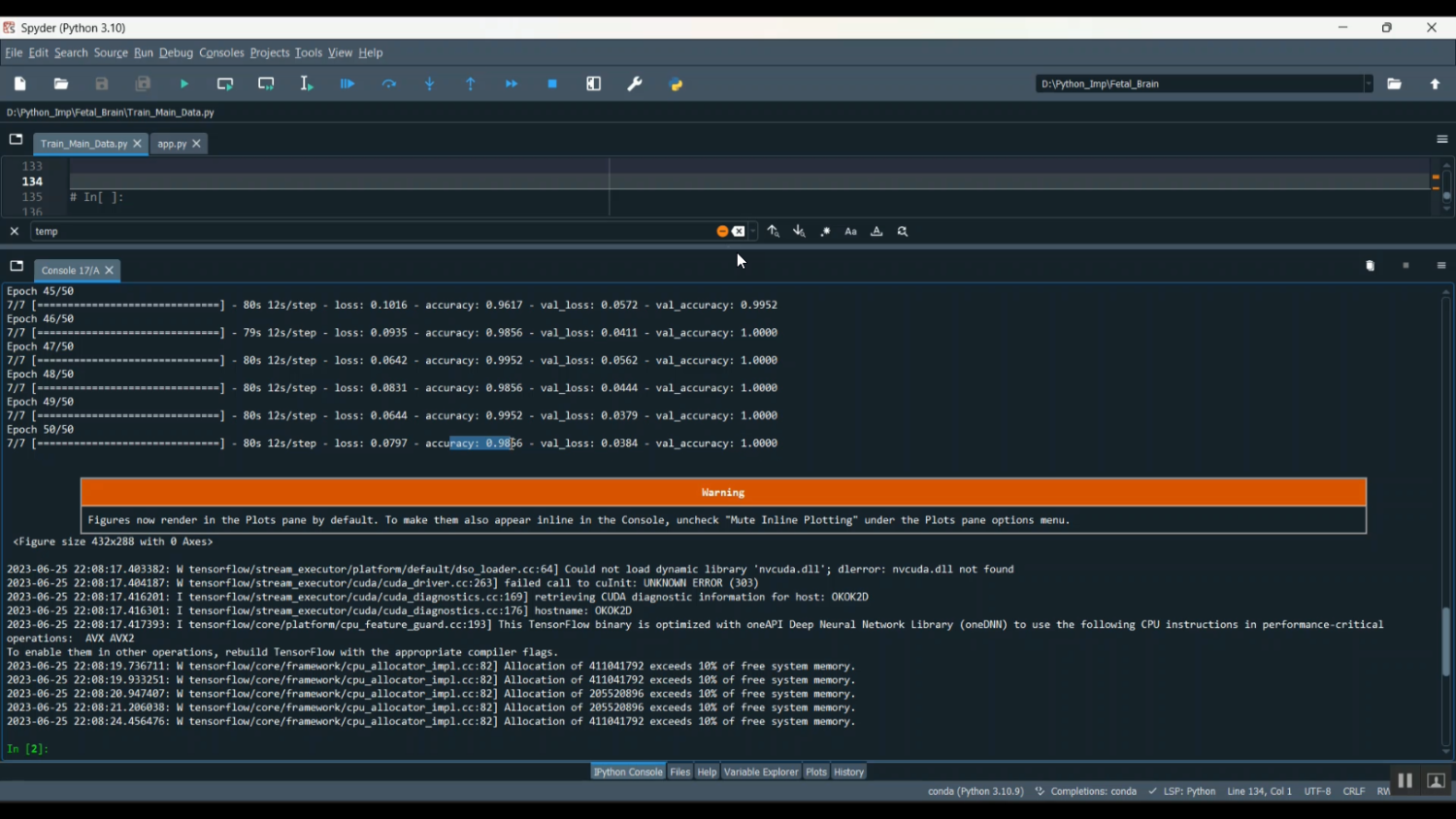 Fetal Brain CNN Train Streamlit in Python Projects