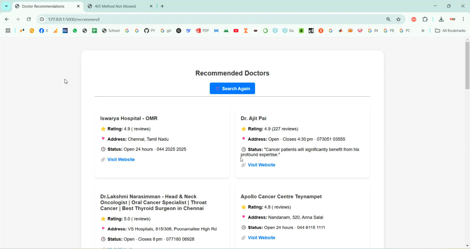 Find Your Doctor Specialty and Location in Python Projects