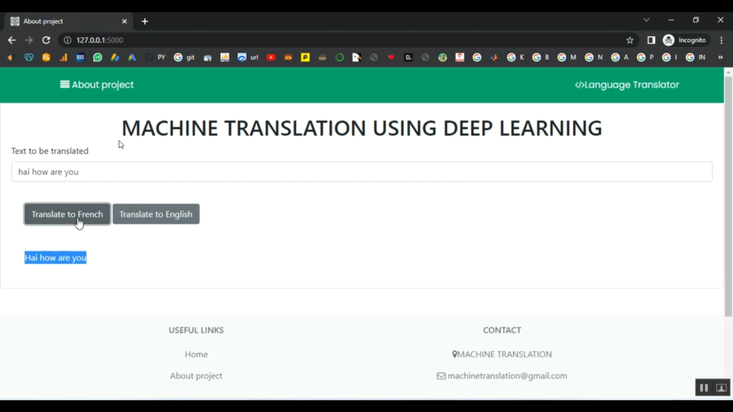 Language Machine Translate DNN Flask in Python Projects
