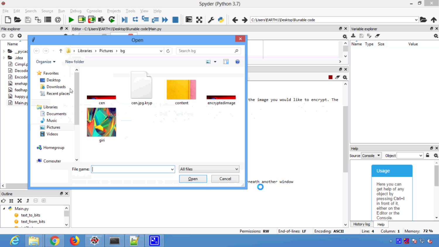 Hidden Data Steganography in Python Projects