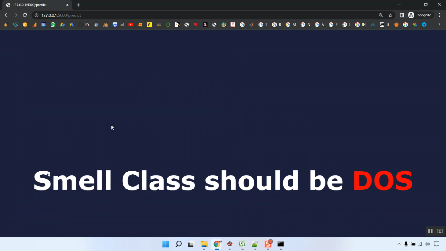 Smell Detection CNN Train Flask in Python Projects