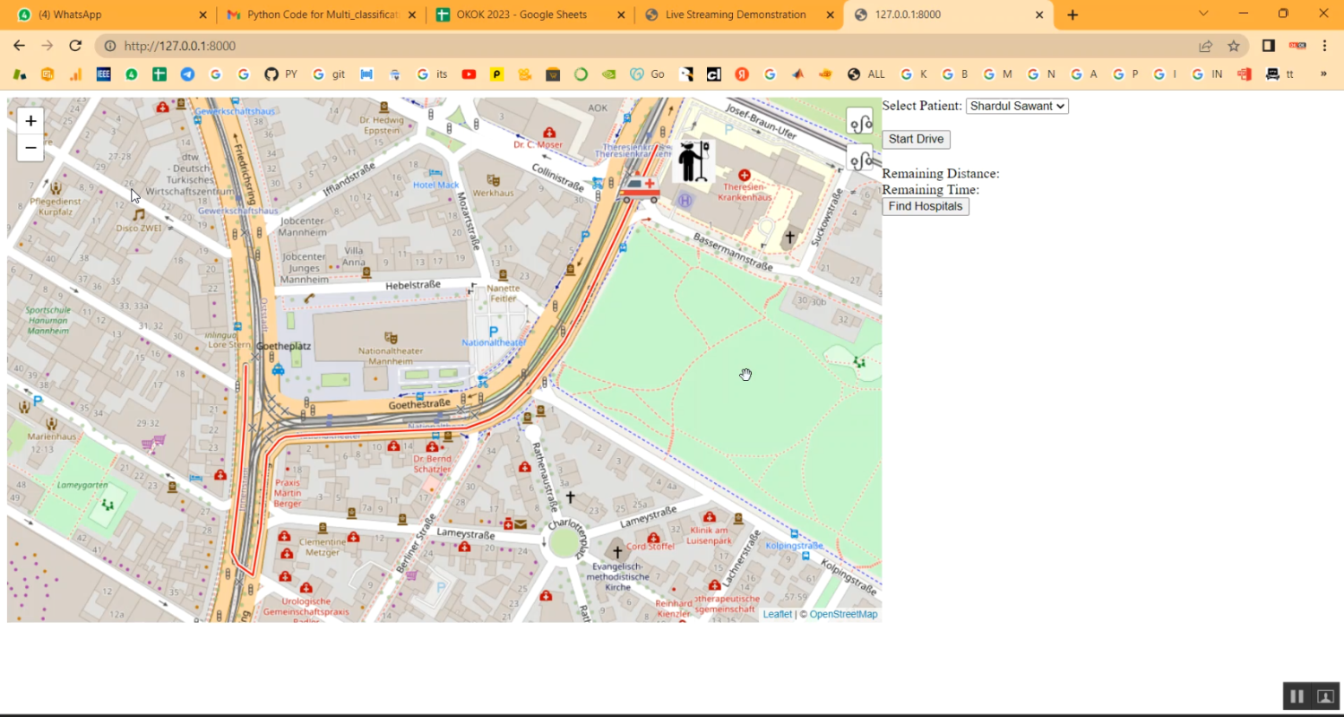 Drone Ambulance Management in Python Projects