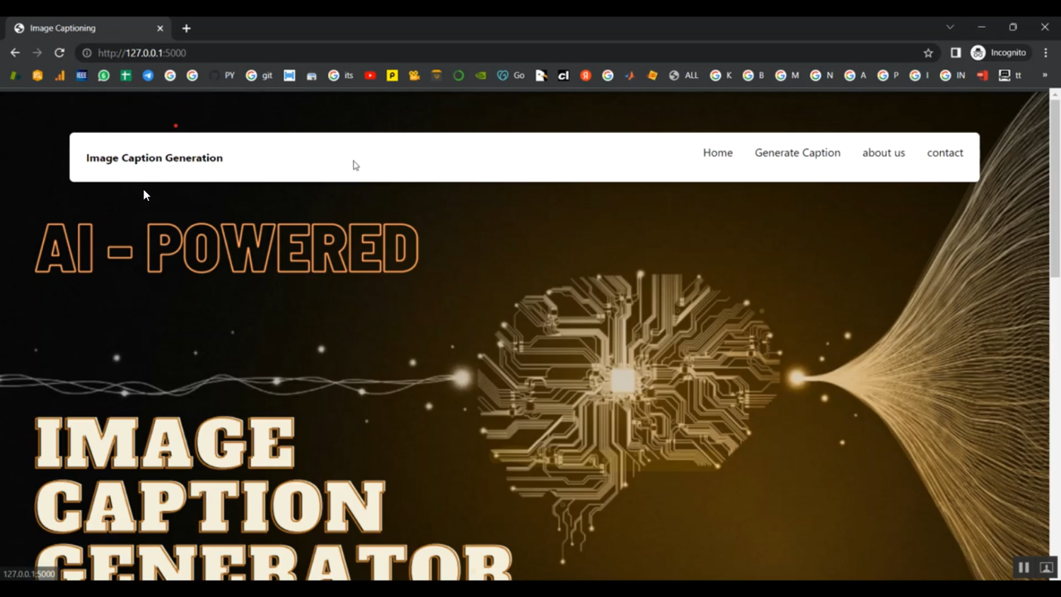 Image Caption Detection Flask App in Python Projects