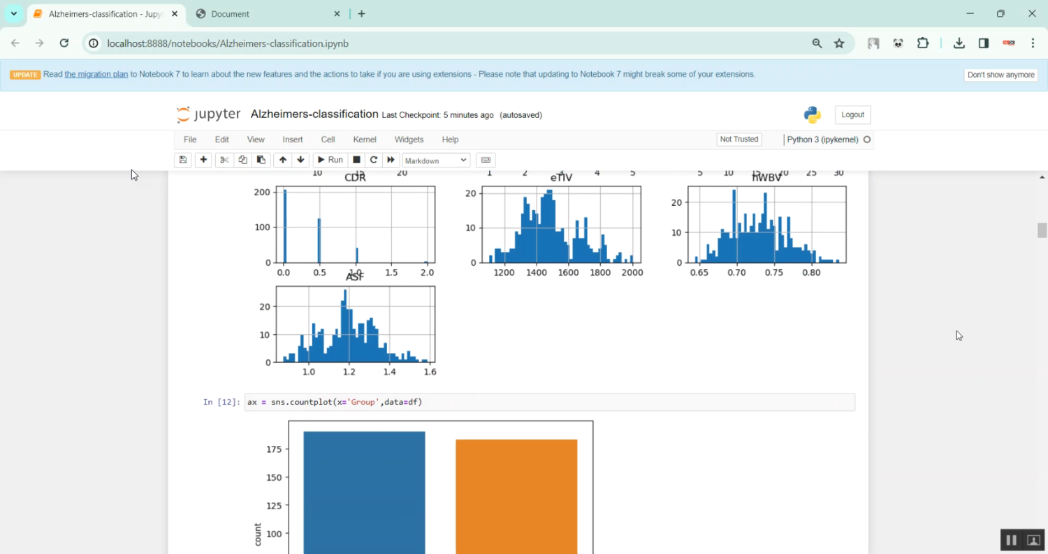Alzhimer Data based Application Flask in Python Projects