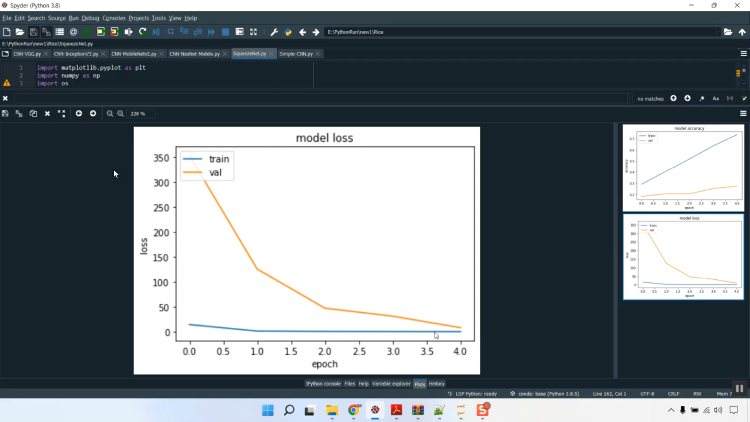 Rice Image Data Analysis Dataset Training in Python Projects