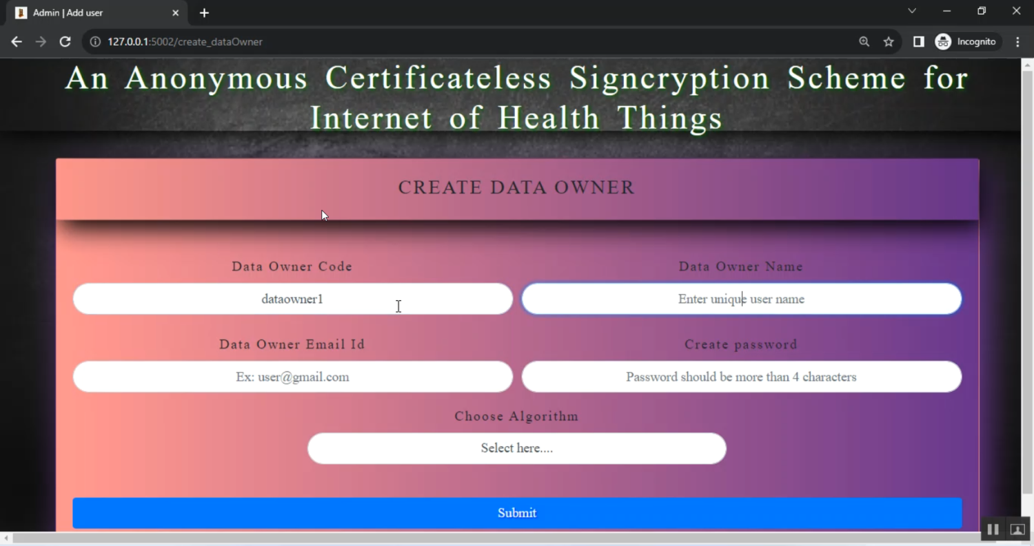 Cloud Based Storage Encryption Decryption in Python Projects