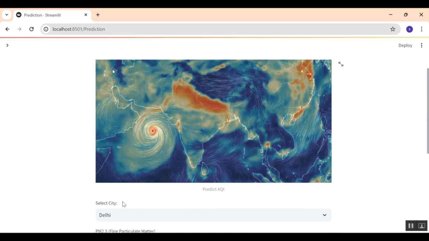 Air Quality Visualizing Pollution Level based on citys in Python Projects