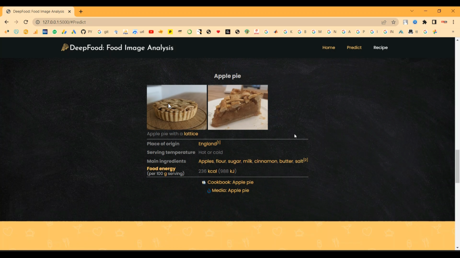 Food Calories Detection Image Dataset in Python Projects