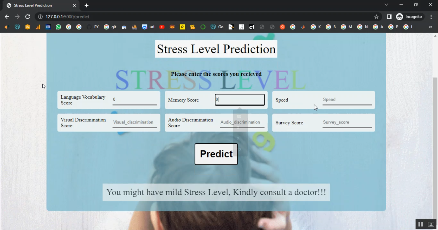 Stress Level Detection Train Flask in Python Projects